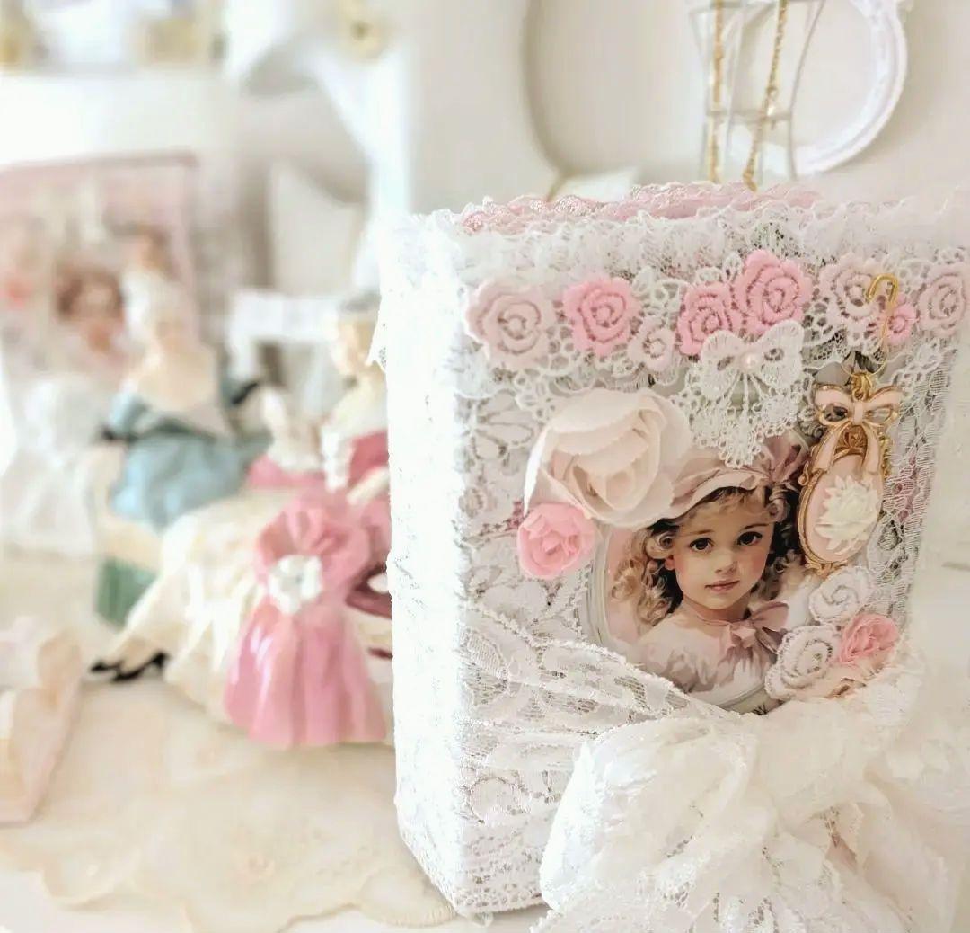 薔薇とレースのロマンチックスィートジャンクジャーナル*Brilliant*