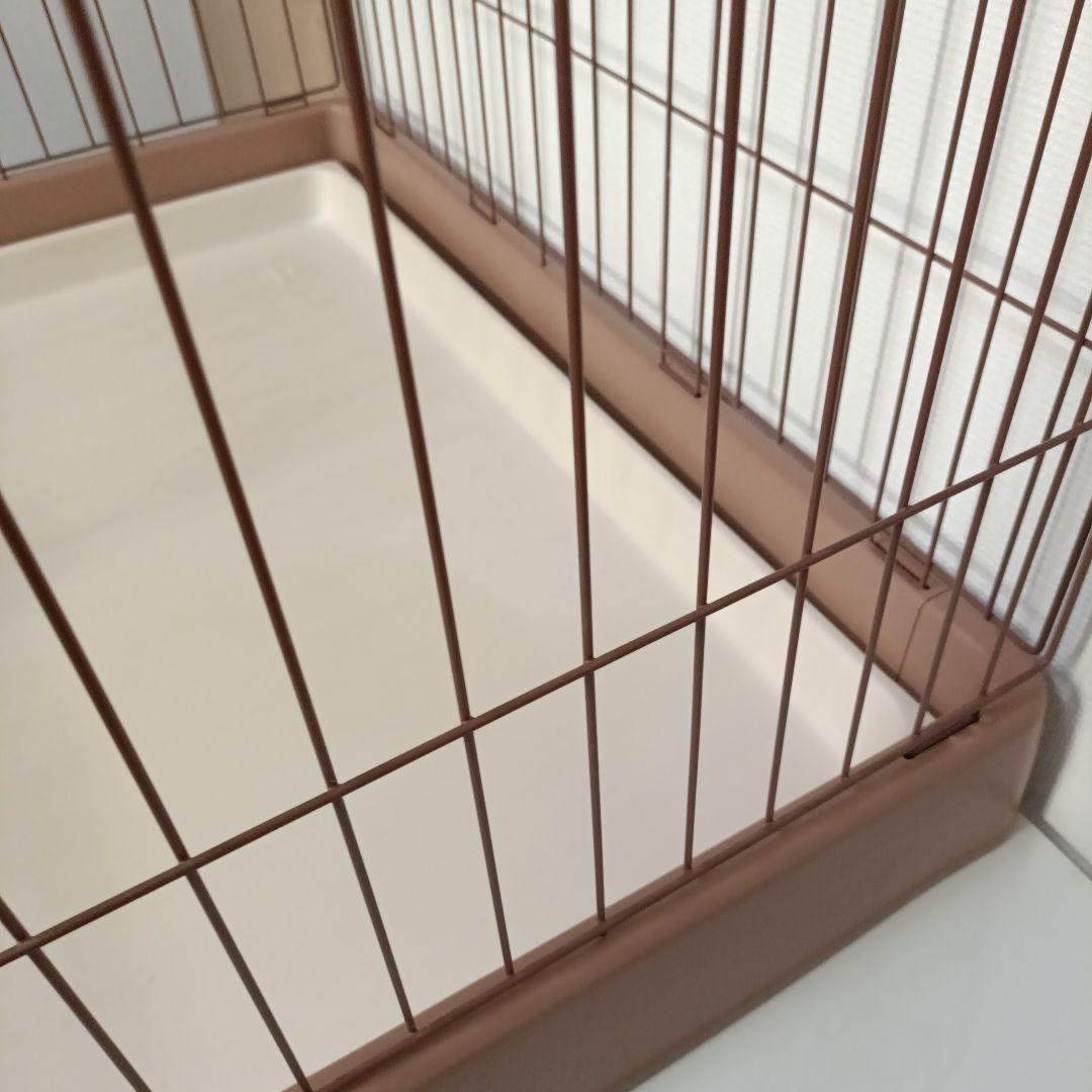 リッチェル ペット用 お掃除簡単サークル 90cm x 60cmブラウン【美品】