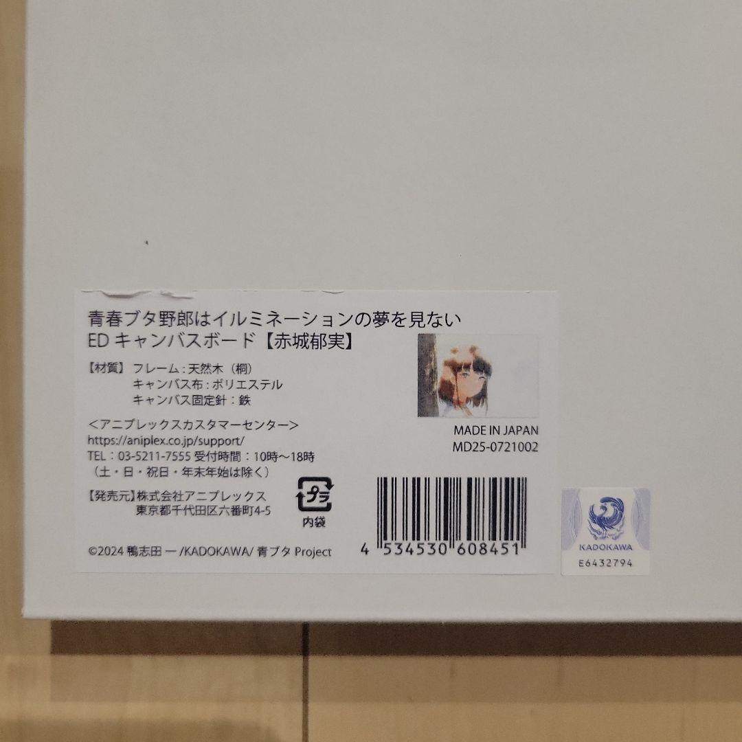 青春ブタ野郎はイルミネーションの夢を見ない EDキャンバスボード 赤城郁実