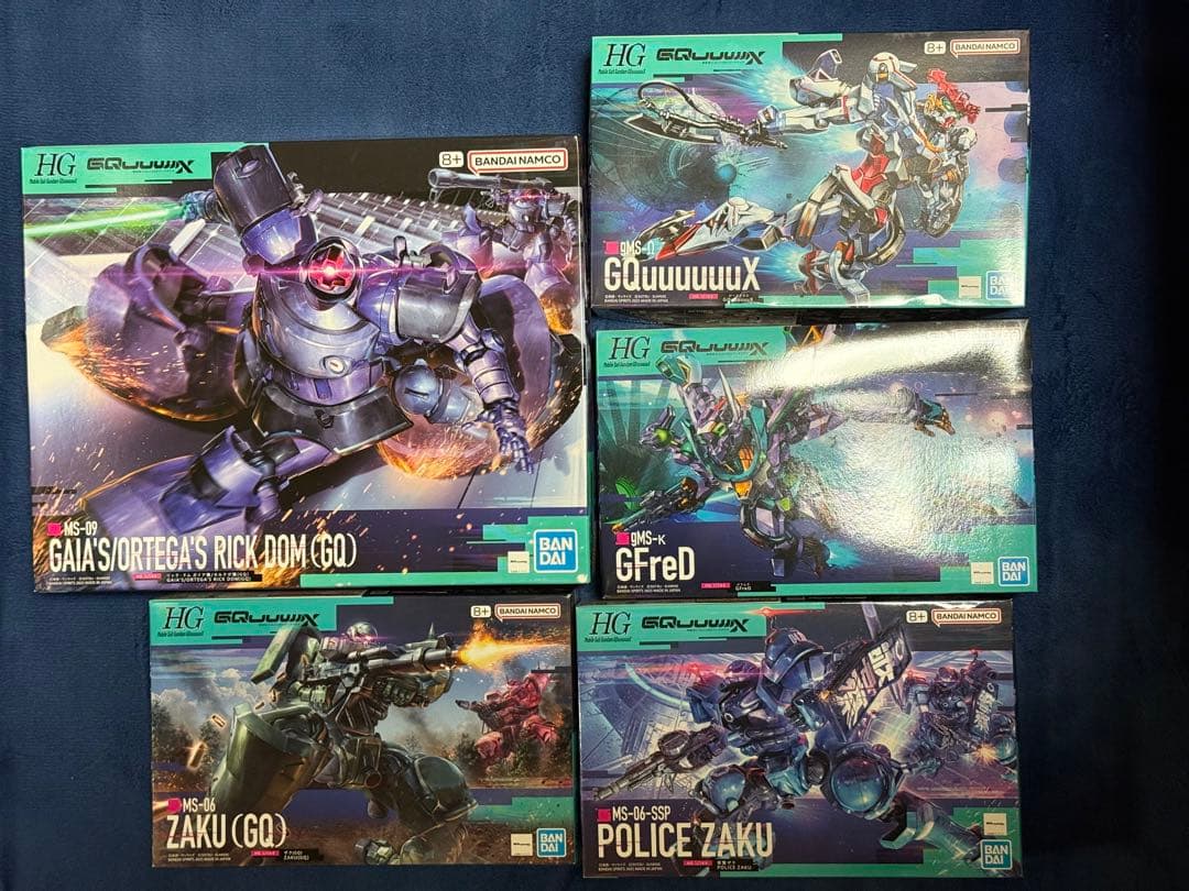 HG ジークアクス　ジフレド　軍警ザク　リック・ドム　ザク　GQ