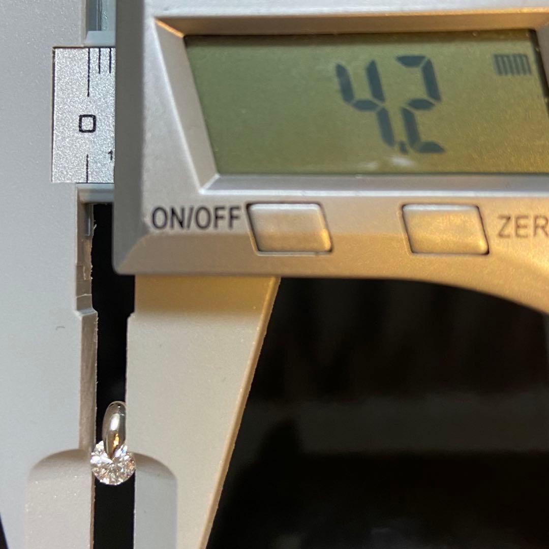 一点留め♡天然ダイヤモンド ピアス プラチナ Pt900 ダイヤ0.66ct