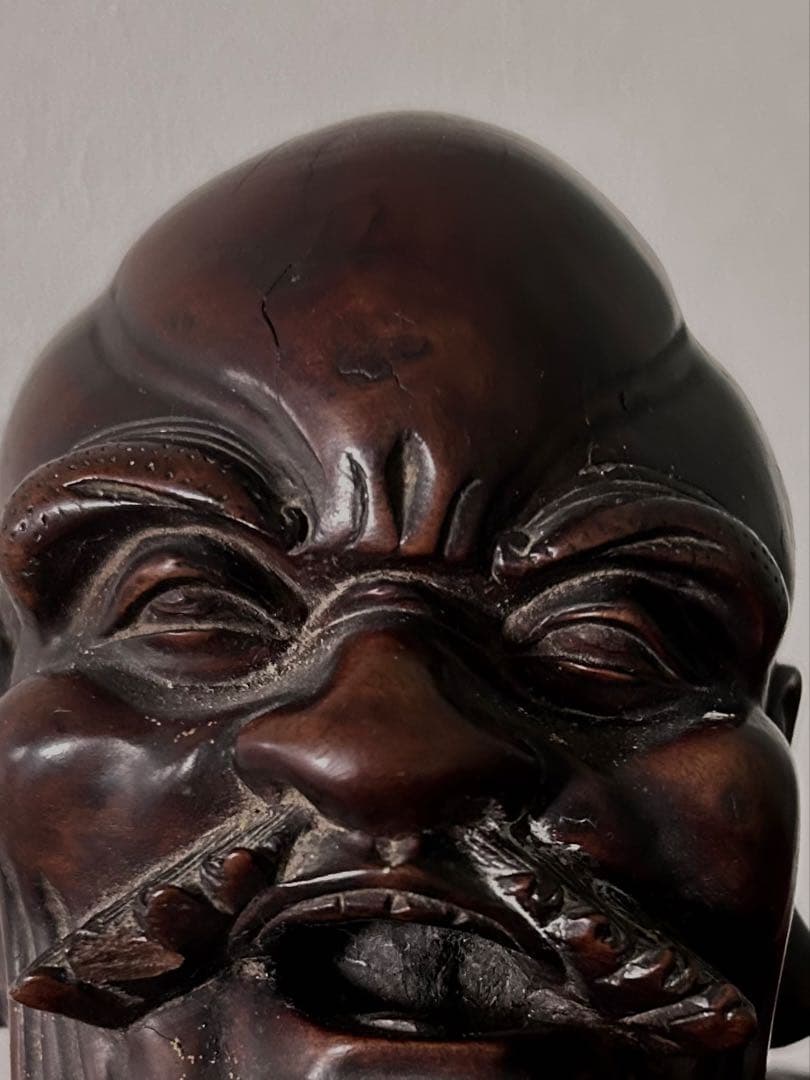 中国 時代 銘木紫檀 羅漢坐像 阿羅漢 座像 10kg 高さ43.5cm