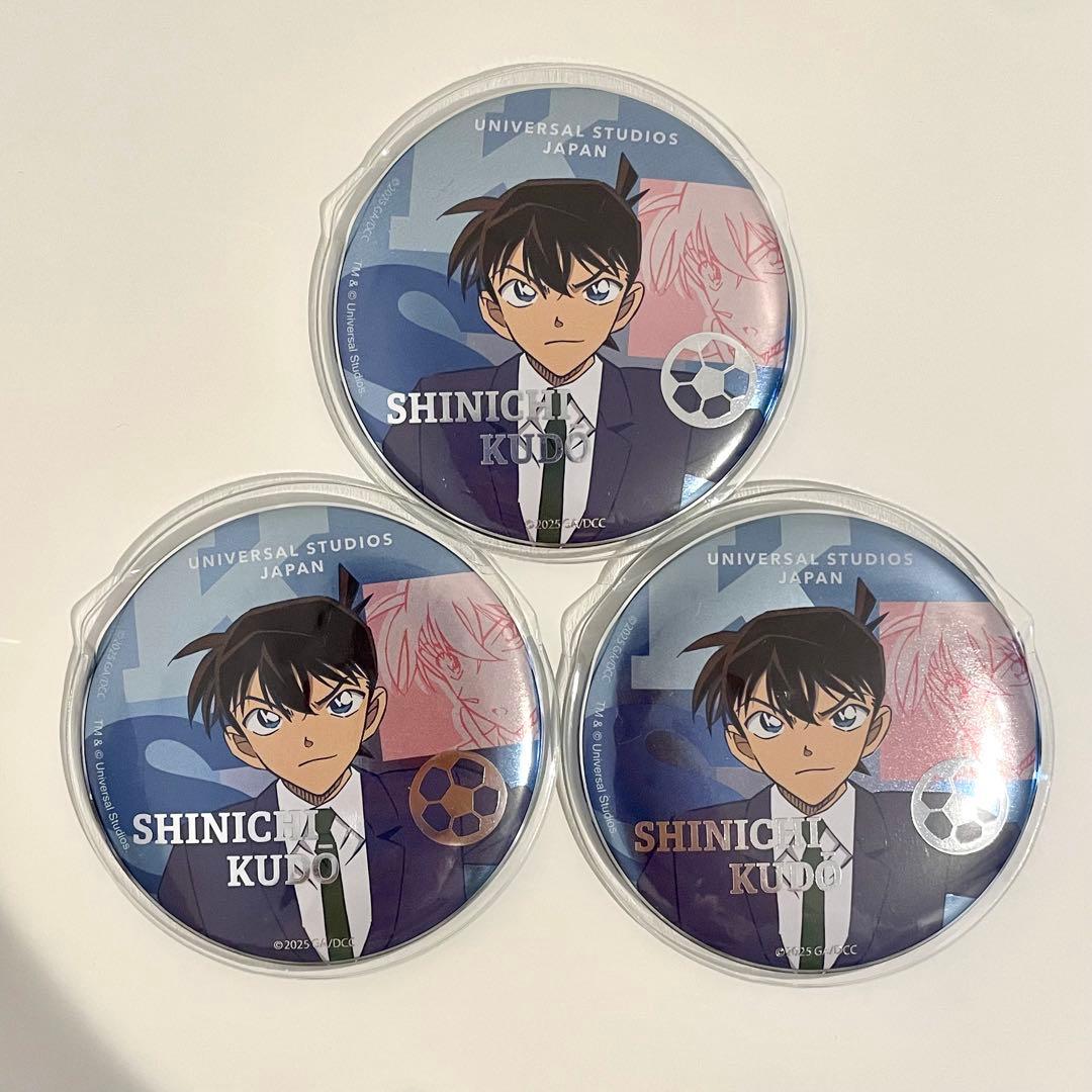 コナン缶バッジ8種セット（新品・未使用USJクールジャパン/ランダム）