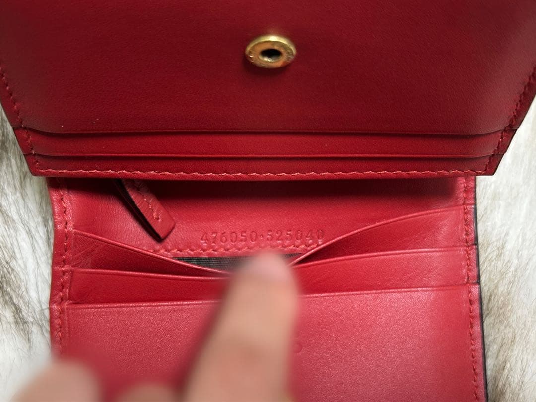 GUCCI チェリー二つ折り財布