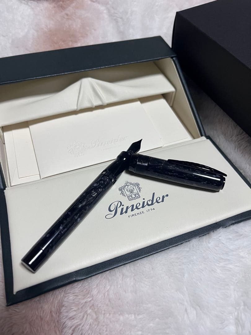 新品未使用 ピナイダー ラ グランデ ベレッツァ ロック 万年筆 グレー EF