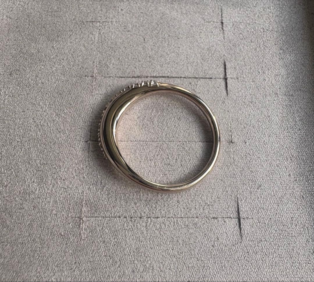 ete ビジュークレセントムーンリング