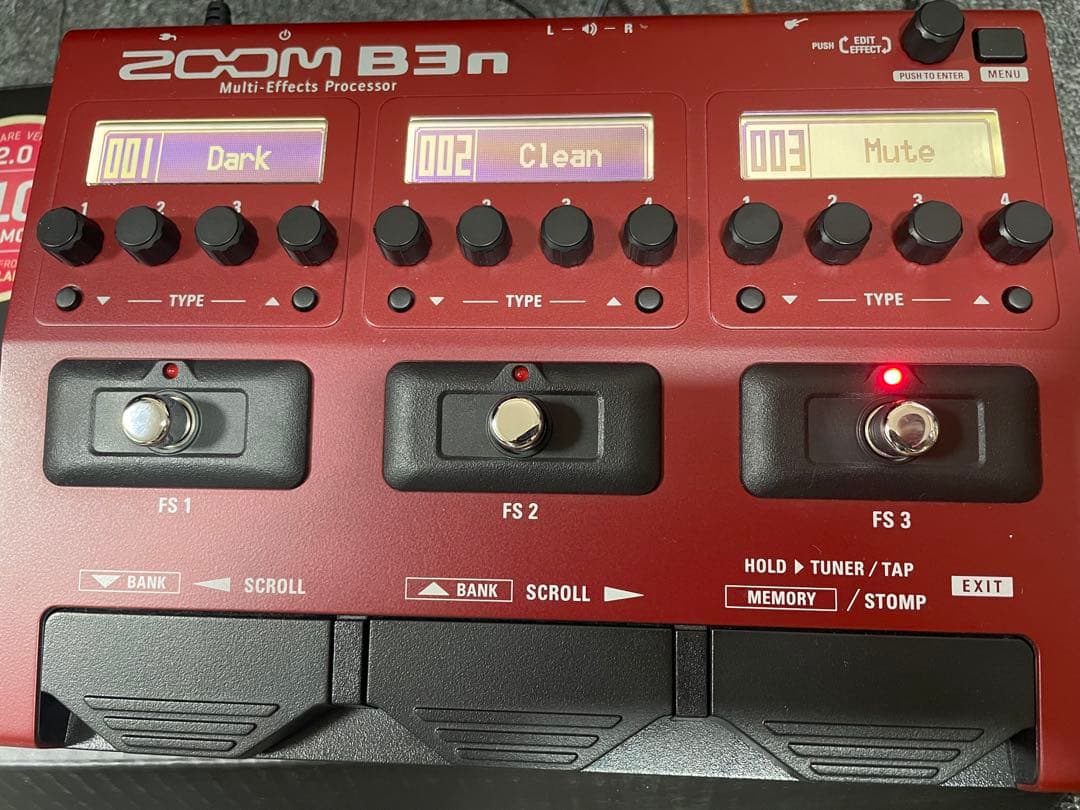 ZOOM B3n マルチエフェクトプロセッサー
