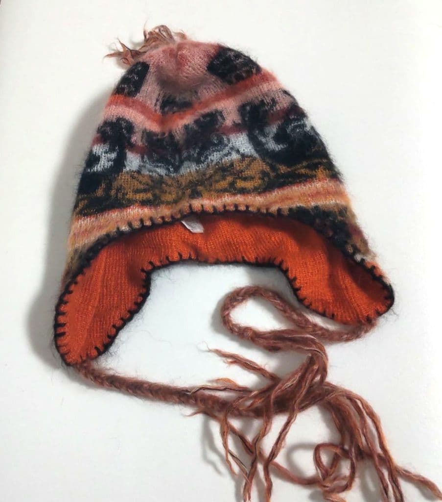 ヴィヴィアンウエストウッド ウール 耳付きニット帽 フリンジ 希少