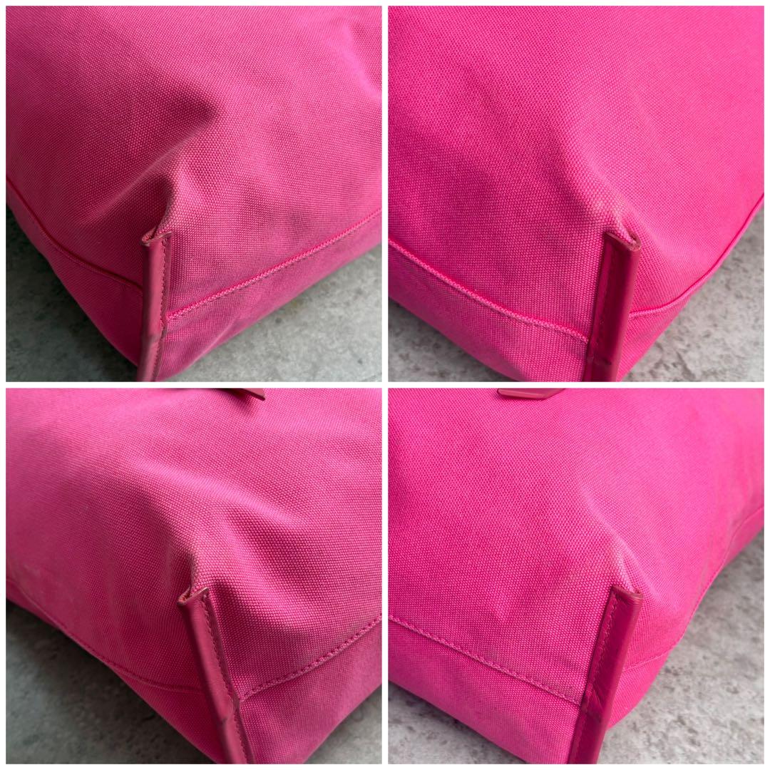 ✨希少品✨ ミュウミュウ トートバッグ 現行 デカロゴ A4収納 ピンク色