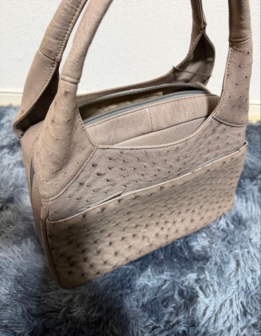 新品　保証書付き　JRA オーストリッチ　エキゾチックレザー　ハンドバック