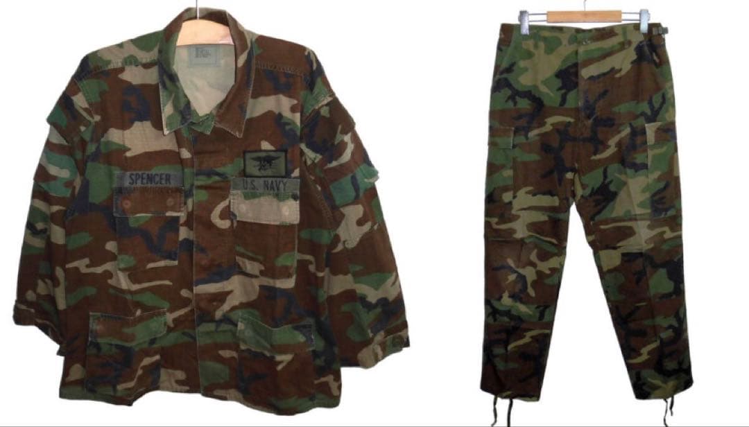 米軍実物 90’s ネイビーシールズ ジャケット カーゴパンツ セットアップ