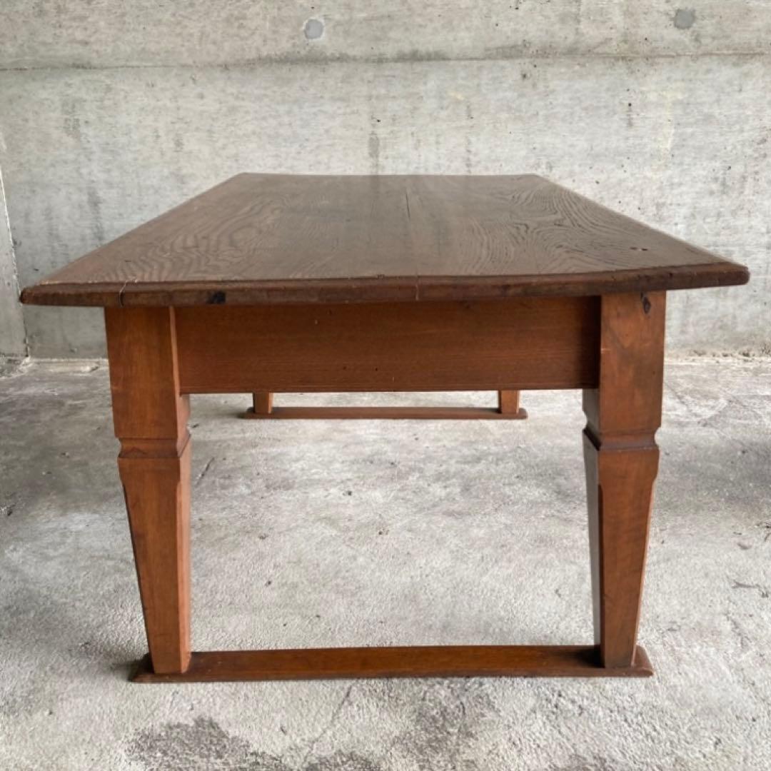 古い味のある文机 座卓 テーブル 引き出し 木製 和風 家具 古道具 レトロ