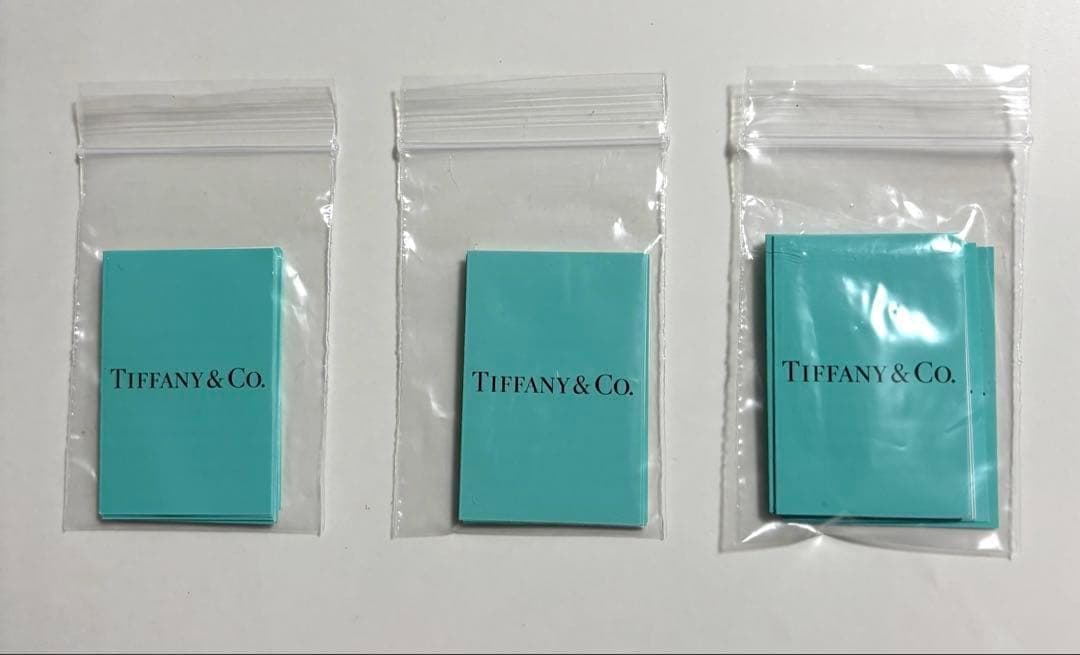 Tiffany & Co. 旧型　取扱説明書ケアカード 30枚セット