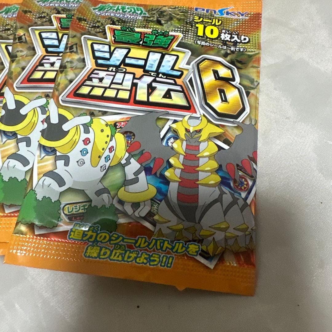 ポケットモンスター ポケモン最強シール列伝6 30パック　未開封