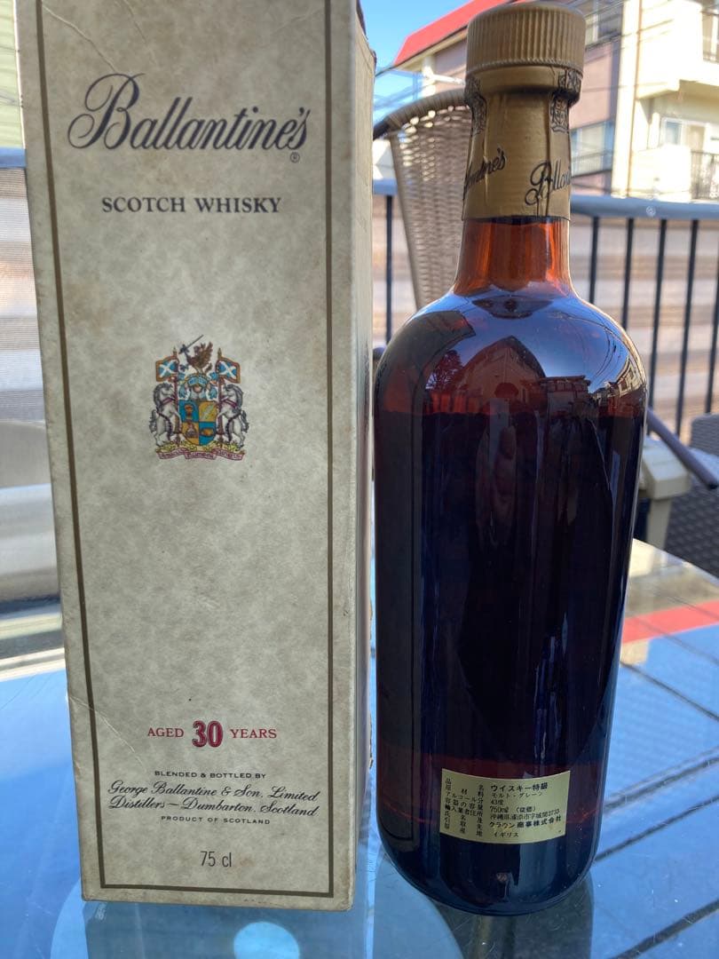 古酒　特級バランタイン30年金キャップ　液面良好！