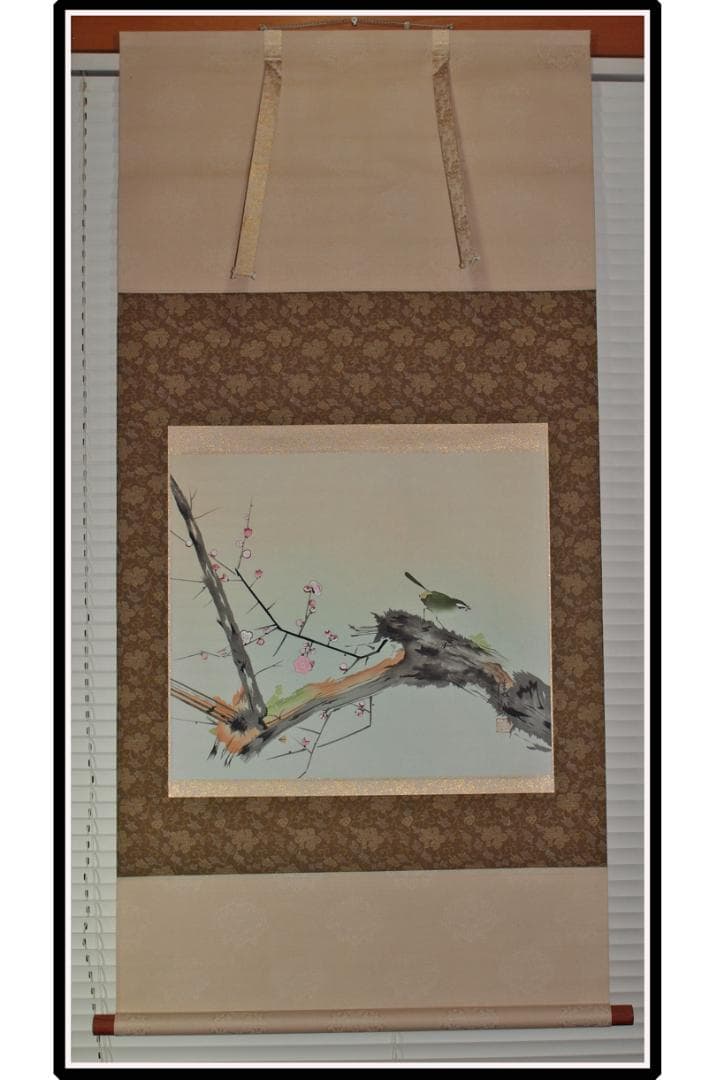 時代の掛軸　山水図肉筆保証　蔵整理不用品処理　日本美术品 X912C16-7