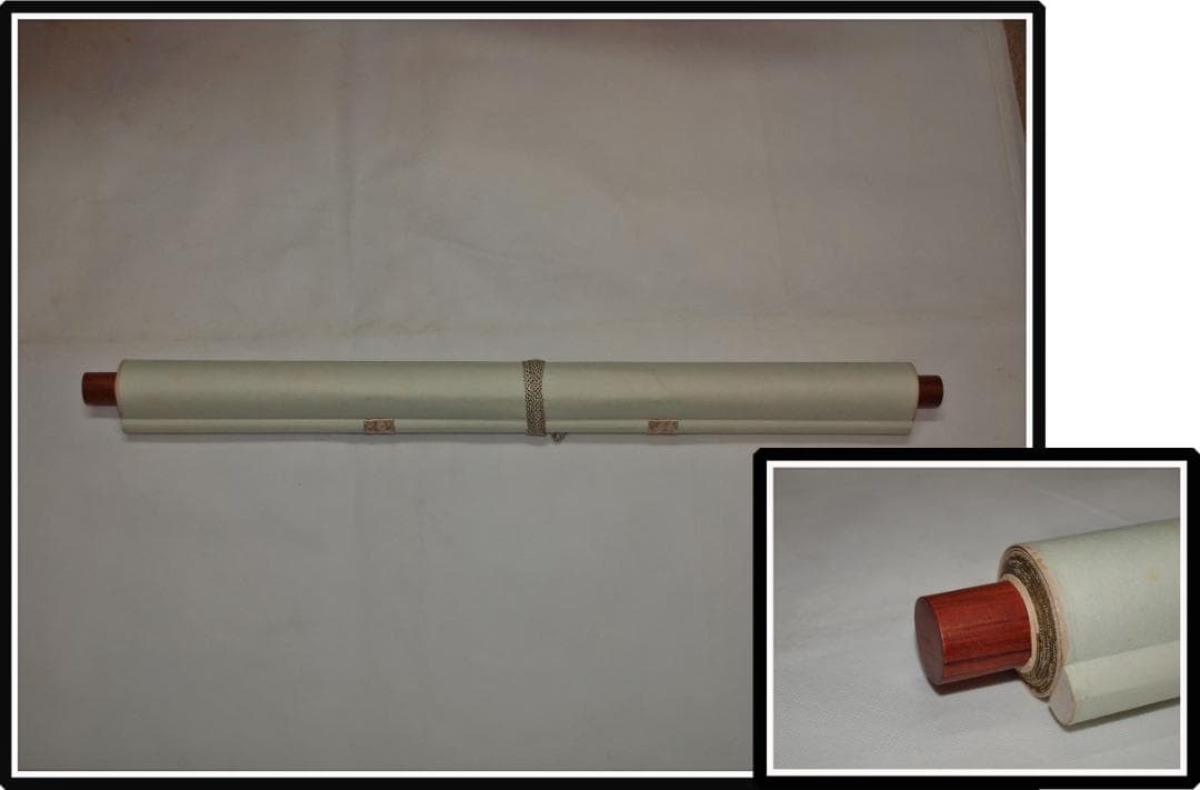 時代の掛軸　山水図肉筆保証　蔵整理不用品処理　日本美术品 X912C16-7