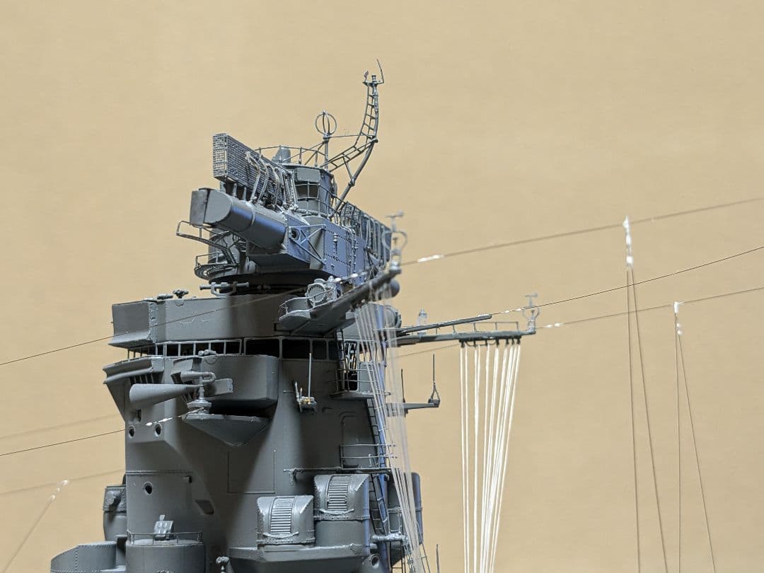 戦艦大和モノクローム1/200　完成品　アクリルケース付き