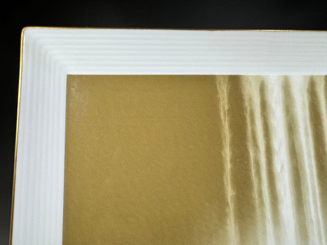 NAK 千住博 香蘭社 ウォーターフォール 飾皿 襲名記念 記念品 飾り皿 陶器