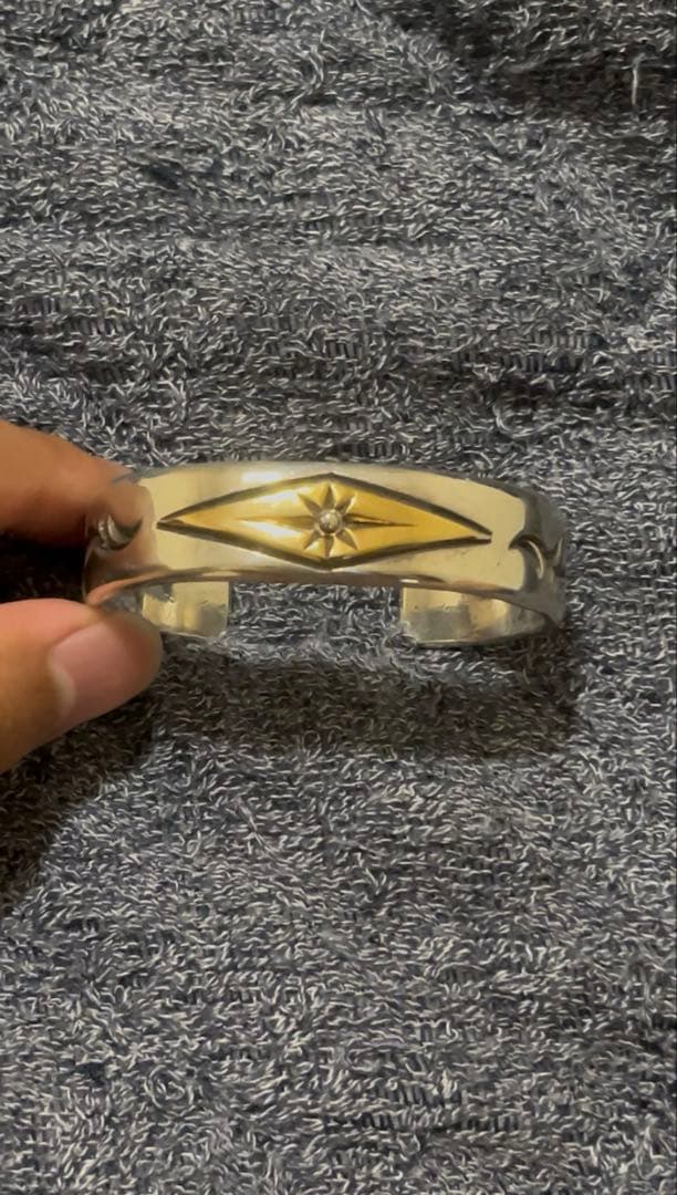 18金 シルバー925 ブレスレット BIG HAND ビッグハンド バングル