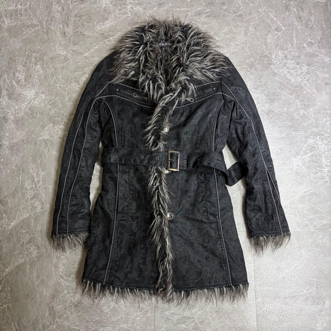 y2k 00s グランジ ファージャケット　ファーコート　お兄