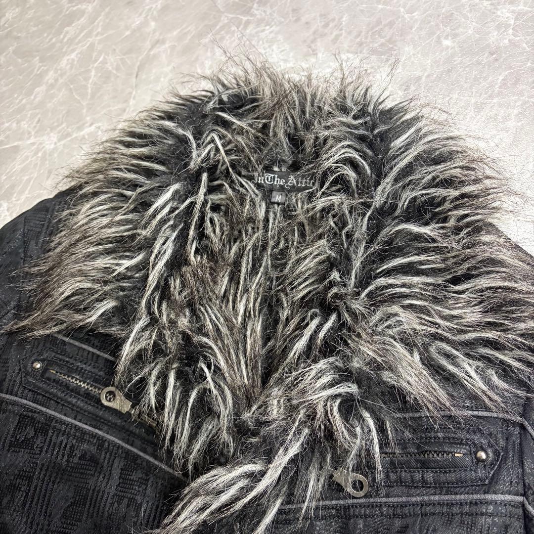 y2k 00s グランジ ファージャケット　ファーコート　お兄