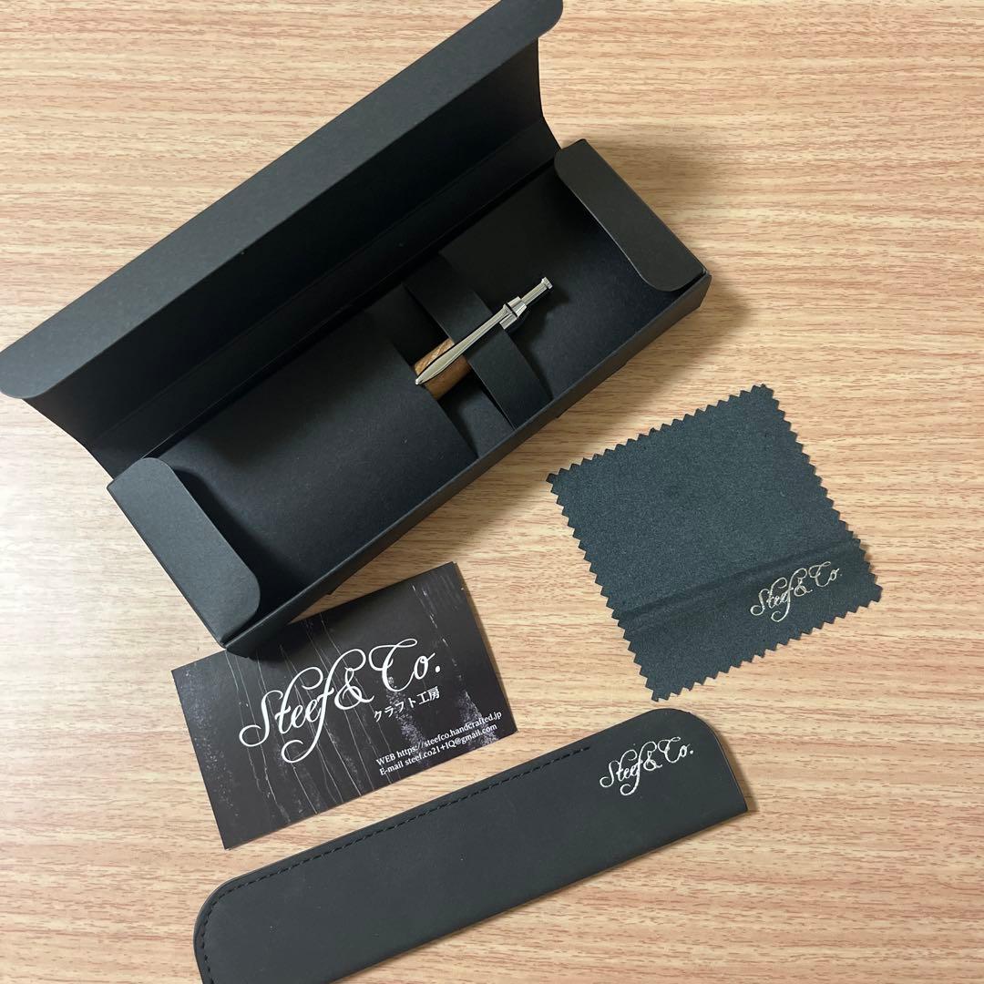Steef & Co. 伊勢神宮欅リバーペン「彼方」　ボールペン　木軸ペン