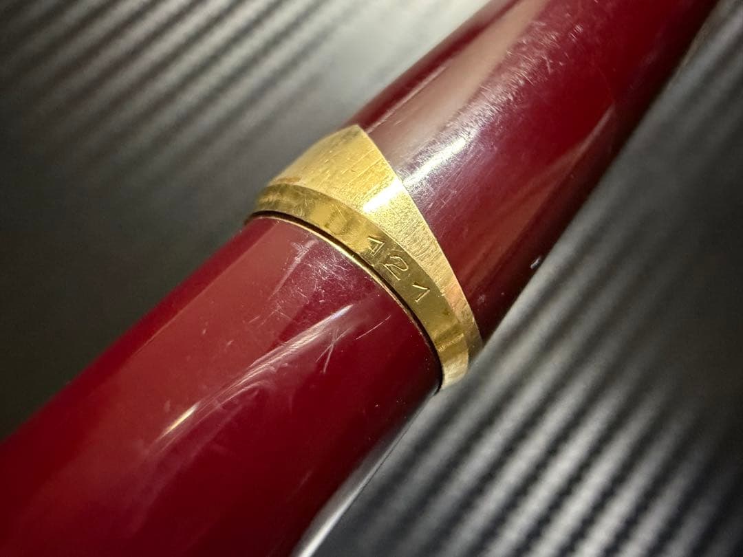 美品 モンブラン No.121 ボルドー F 細字 万年筆