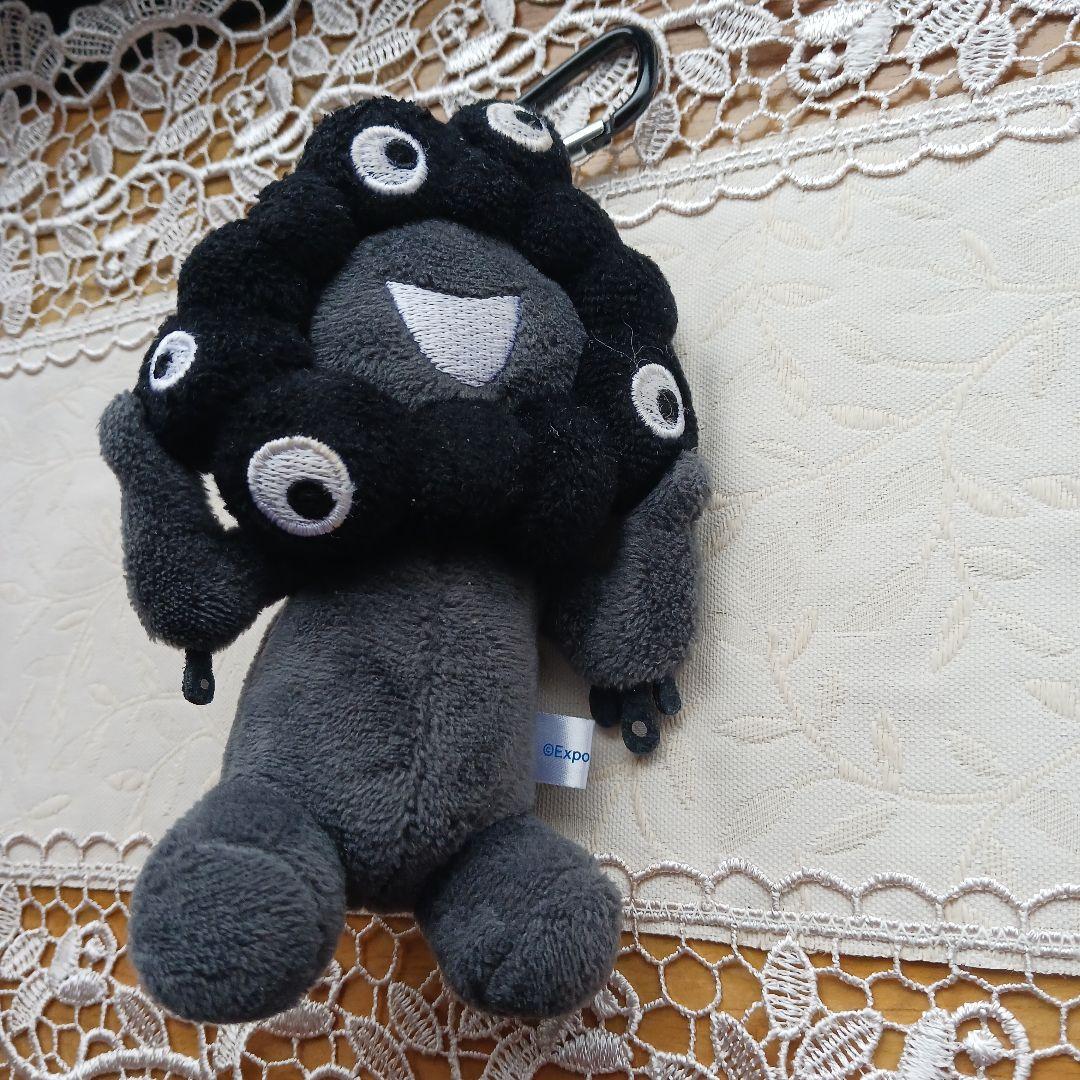 黒ミャクミャク カラビナ付き 約14cm