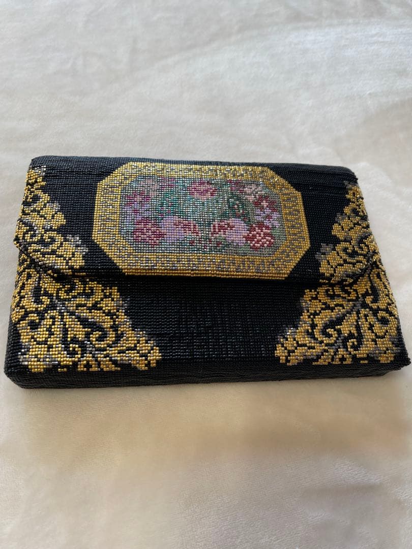 TOWANNY トワニー　ビーズ織り　パーティーバッグ