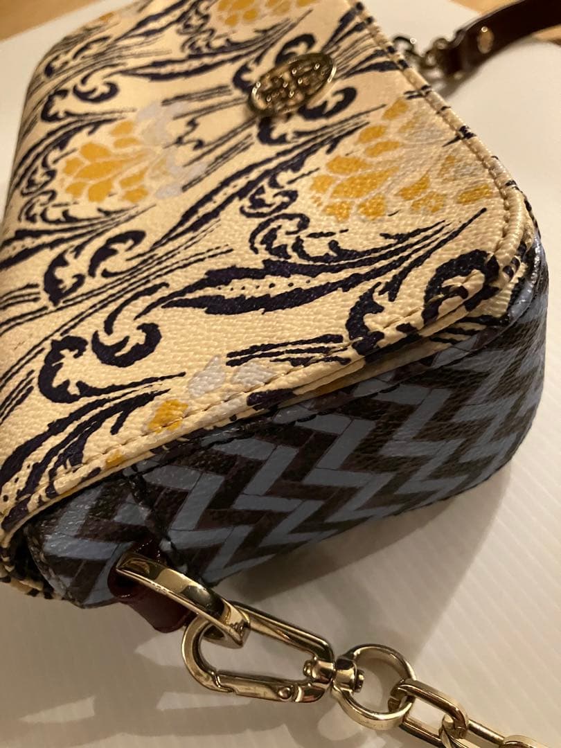 ＊トリーバーチ Tory Burch 花柄チェーン付ショルダーバッグ＊