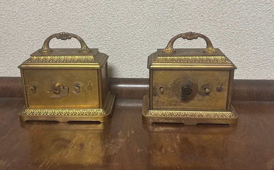 カレンダー時計【アンティーク】２つセット