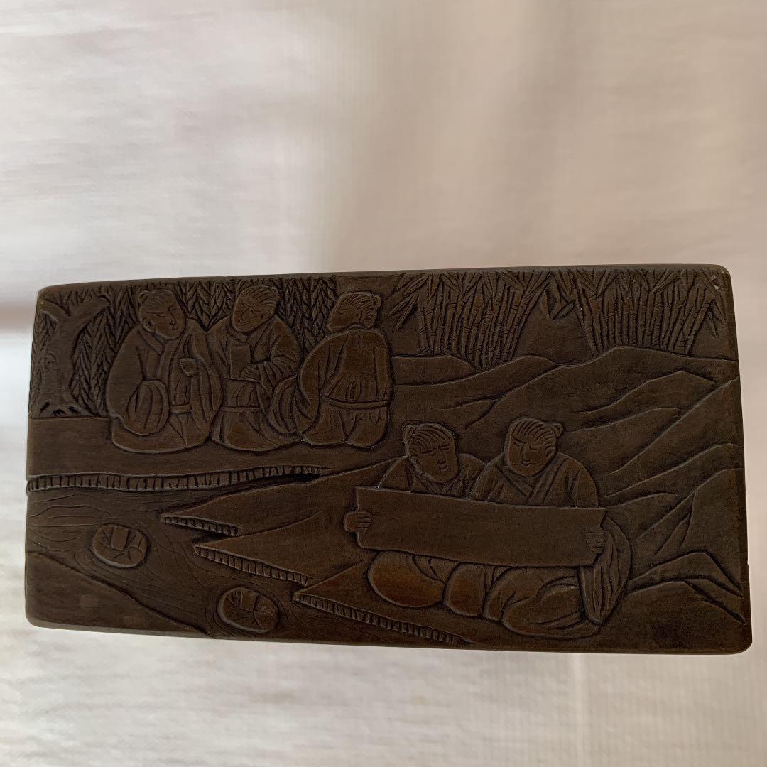 中国澄泥硯（ちょうでいけん）書道具　水墨画・仮名・細字・写経等に