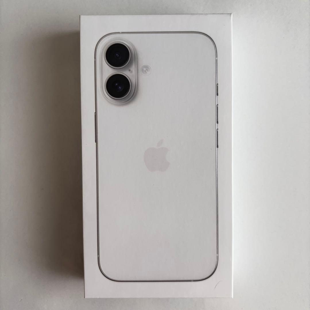 【傷なし美品】iPhone16 ホワイト 128GB SIMフリー ケース付き