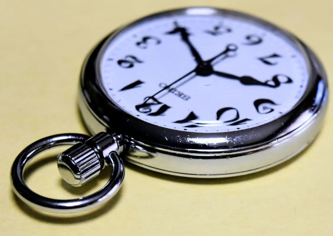 ~電池交換済・動作確認済~JR東日本 立川車掌区刻印済　SEIKO 懐中時計