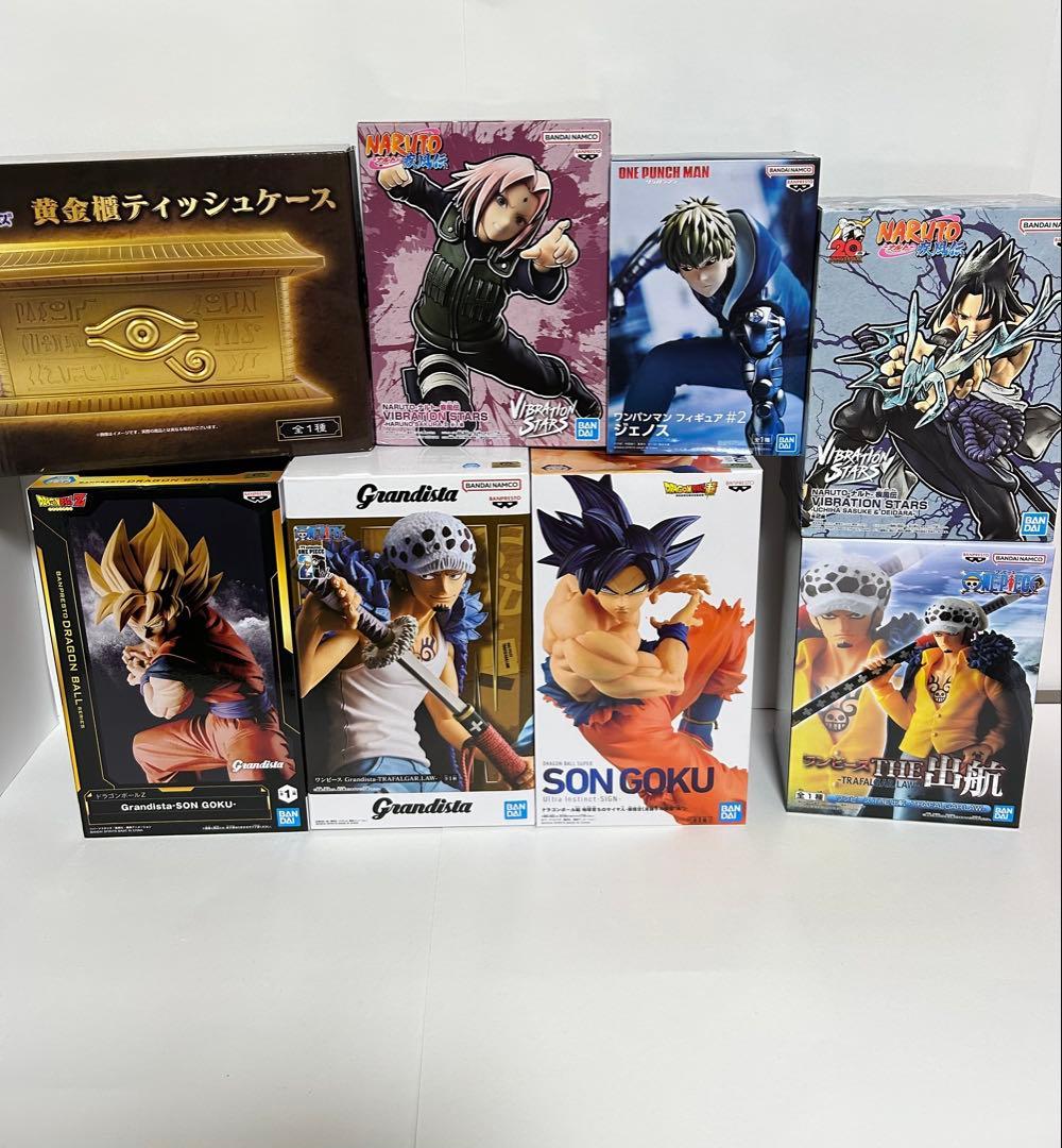 人気アニメ プライズフィギュア まとめ売り ナルト・ドラゴンボール 他 計8体