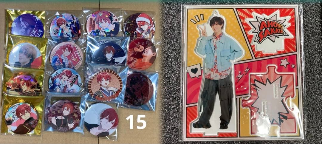 あほの坂田 缶バッジ104個＆アクスタセット