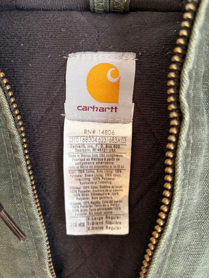 【値下げ可能】Carhartt アクティブジャケット モスグリーン