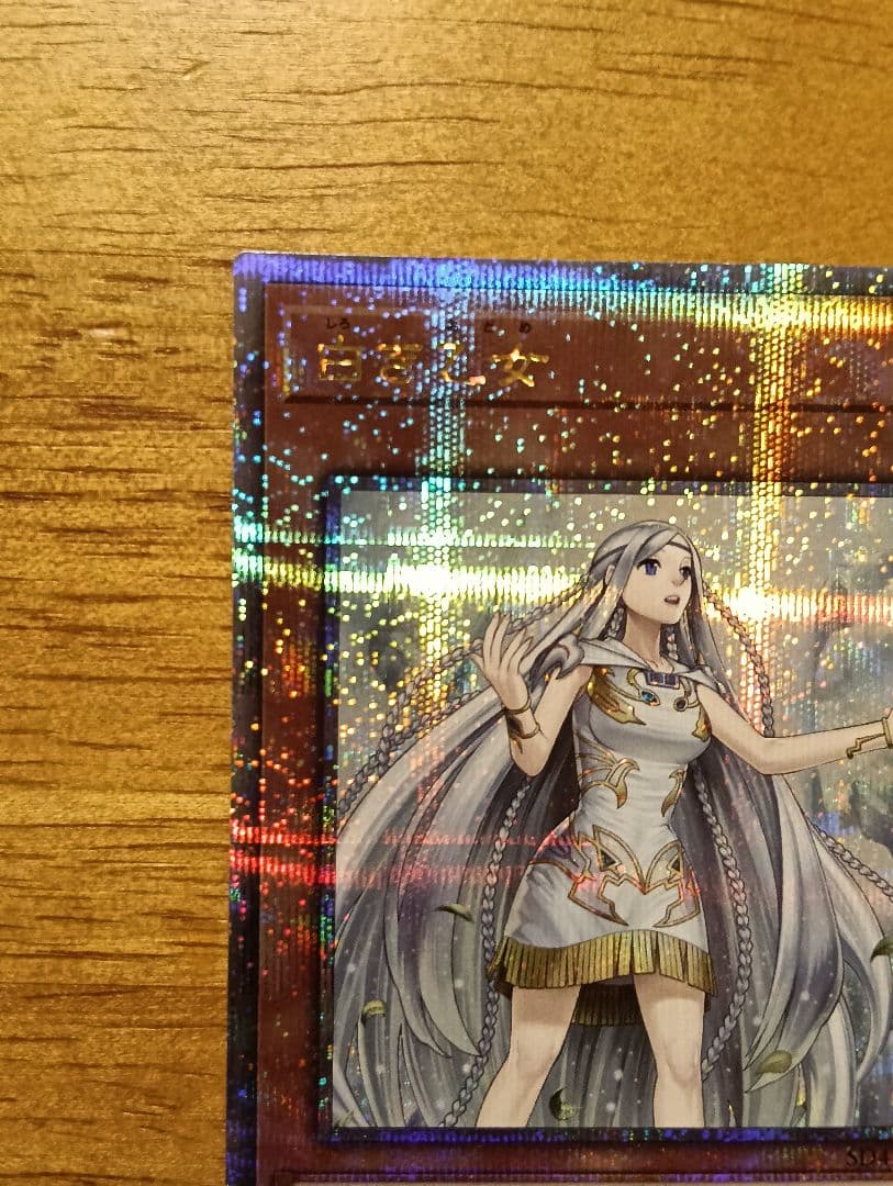 遊戯王　白き乙女　25th　シークレット　青眼　ブルーアイズ