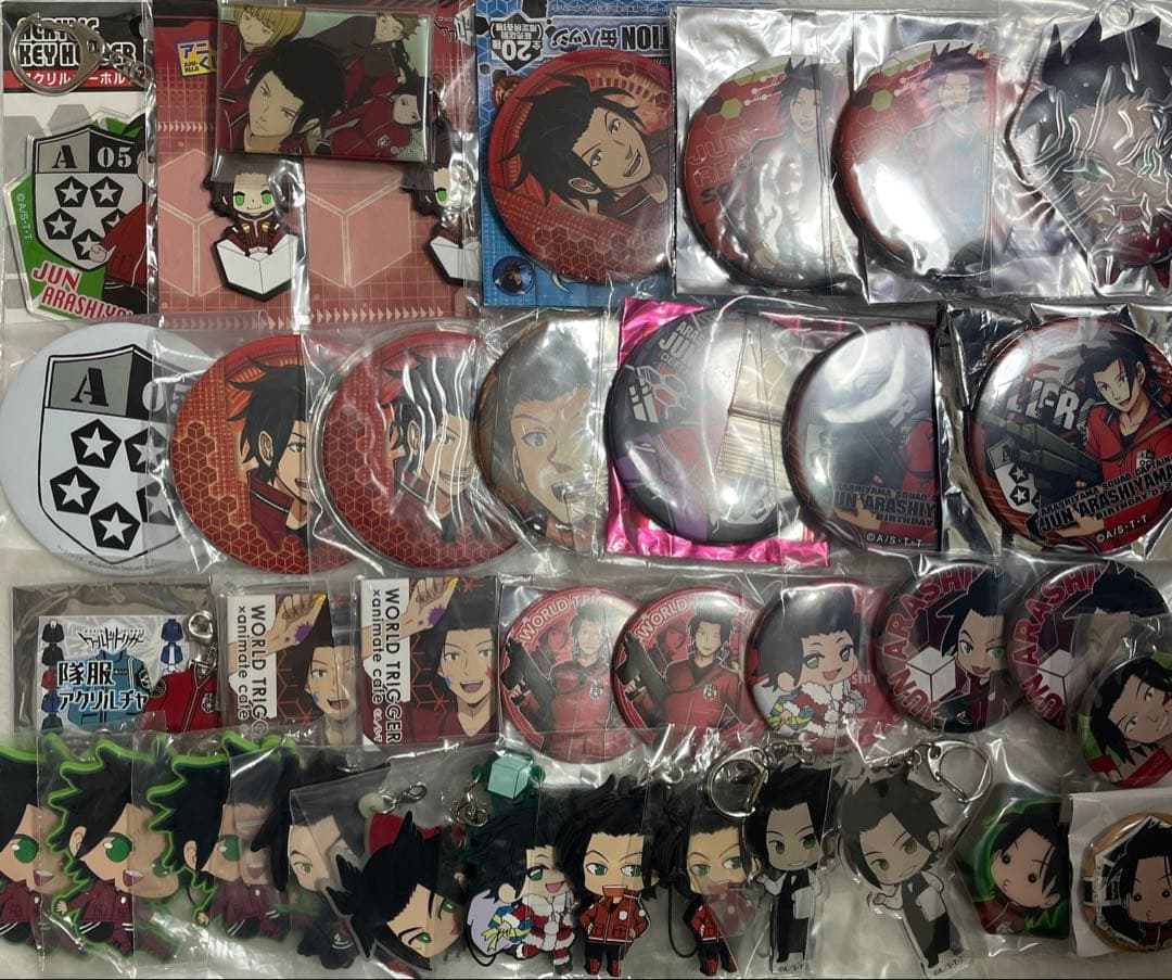 ワールドトリガー ワートリ　嵐山准　缶バッジ　キーホルダー　まとめ