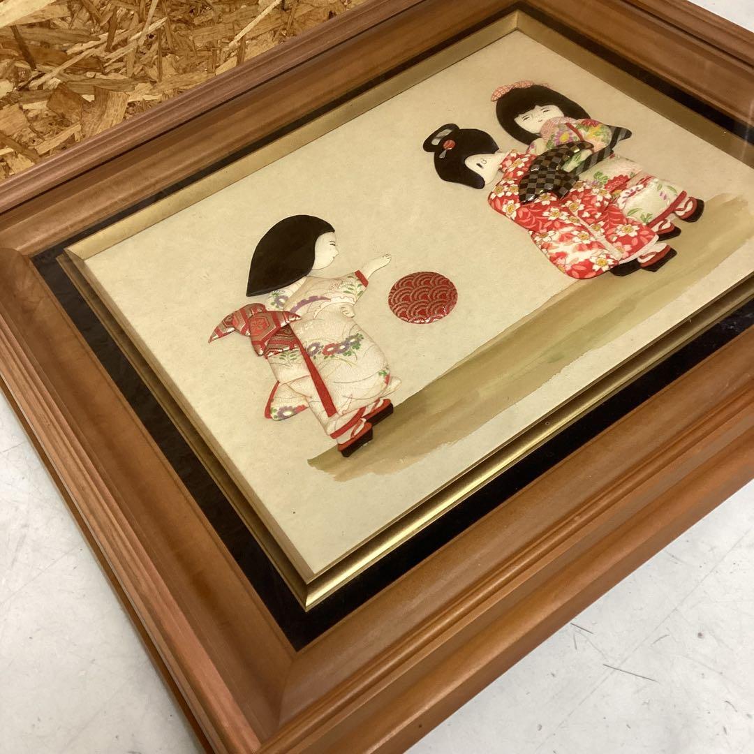 押絵 額装 和風 インテリア 着物人形 大型壁掛け（P5）