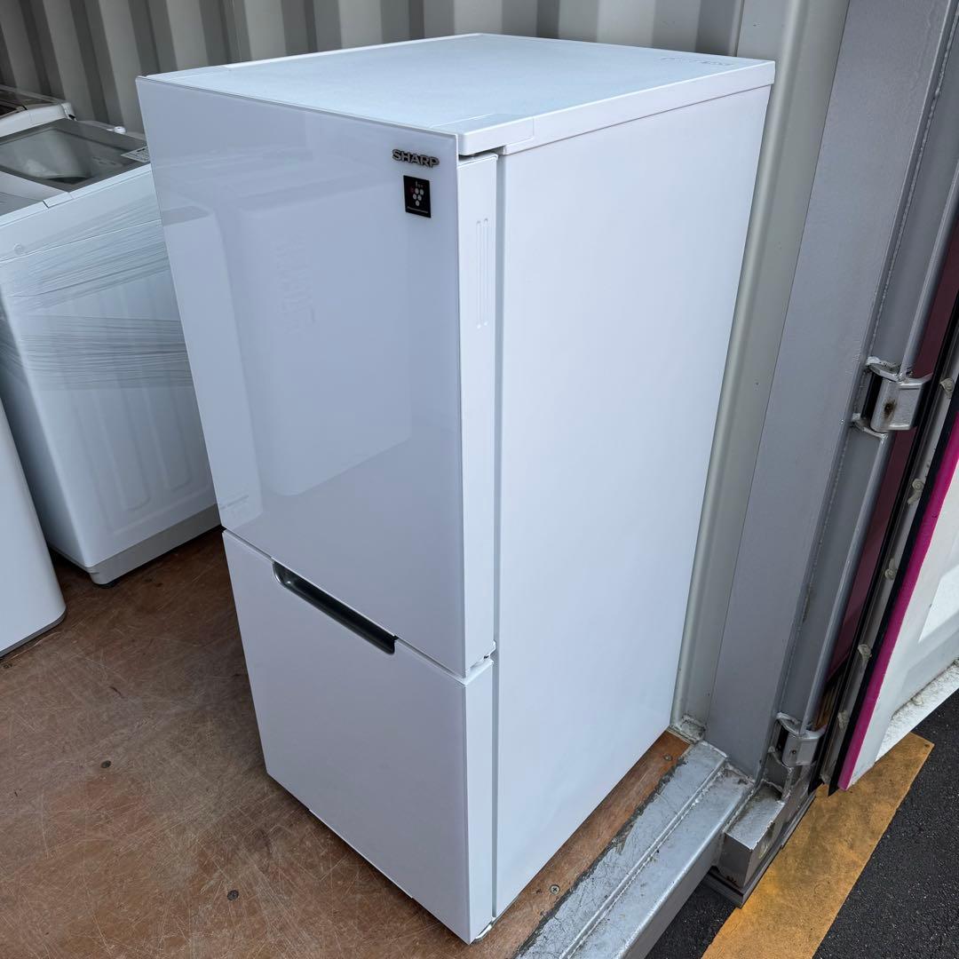 C7102★2022年製美品★シャープ　冷蔵庫　ガラス扉　右.左開き　洗濯機