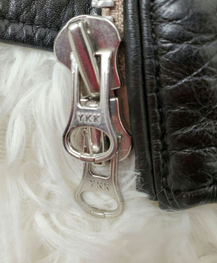 ⭐美品⭐ナノ・ユニバース　ラムレザー　シングルライダース　キルティング　中綿