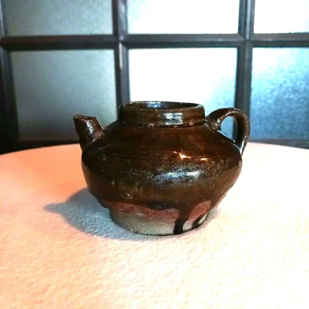 古瀬戸　飴紬水滴　江戸