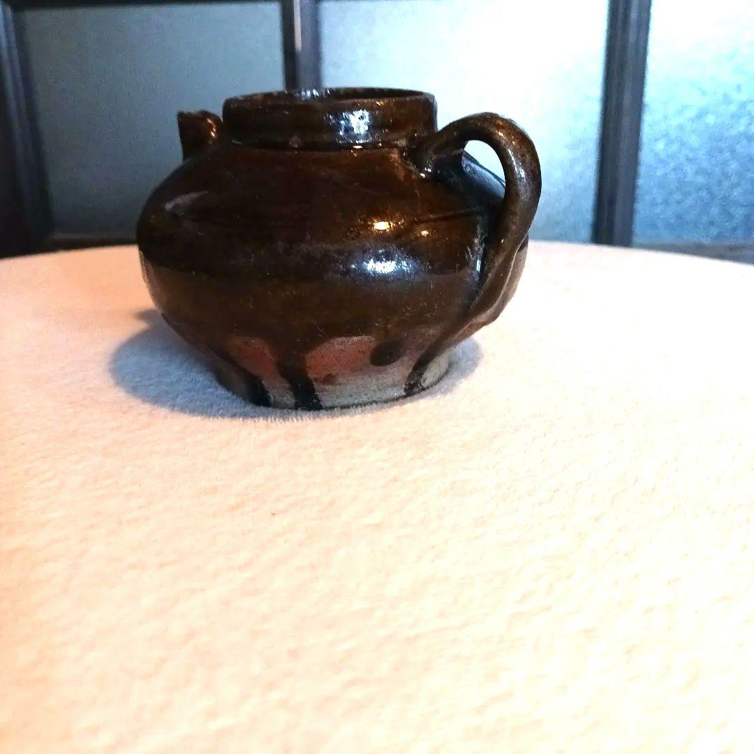 古瀬戸　飴紬水滴　江戸