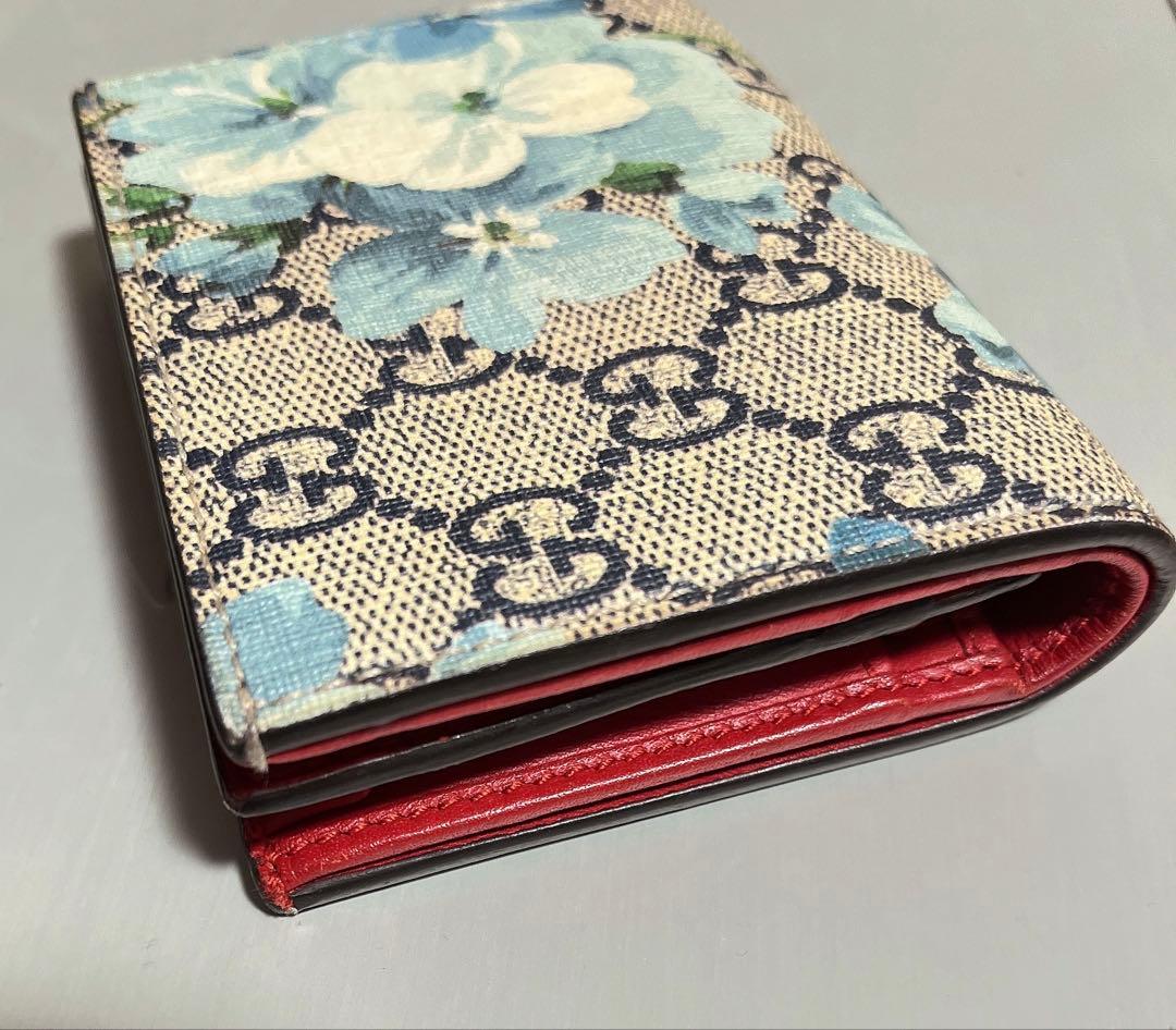 GUCCI グッチ 二つ折り財布 ブルームス フラワープリント