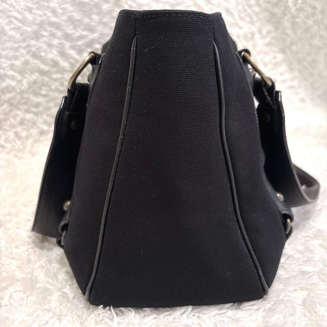 【美品】バーバリー ブルーレーベル トートバッグ ブラック レザー ホースロゴ