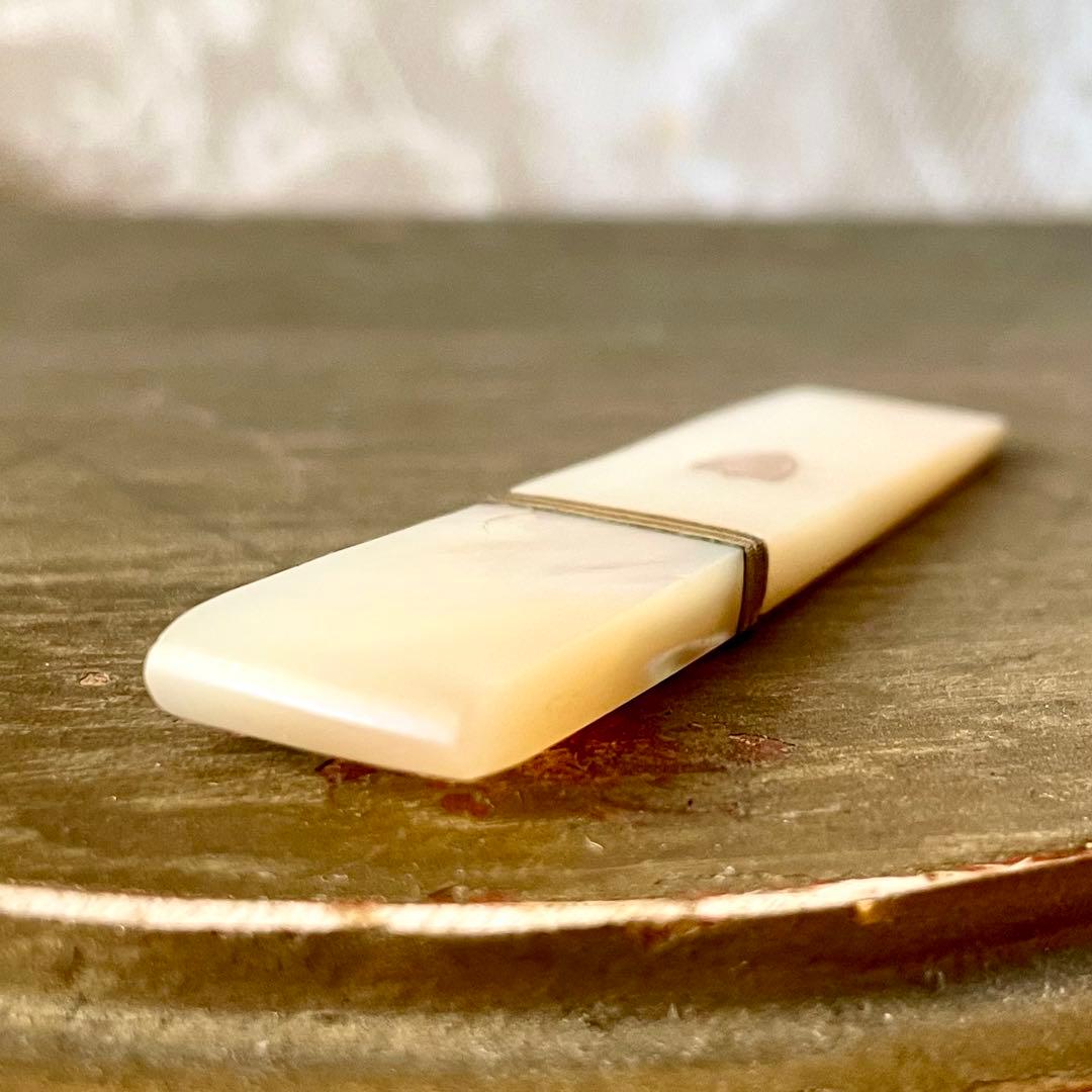 【希少】19世紀パレロワイヤルマザーオブパールニードルケースフランスアンティーク