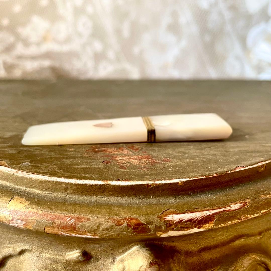 【希少】19世紀パレロワイヤルマザーオブパールニードルケースフランスアンティーク