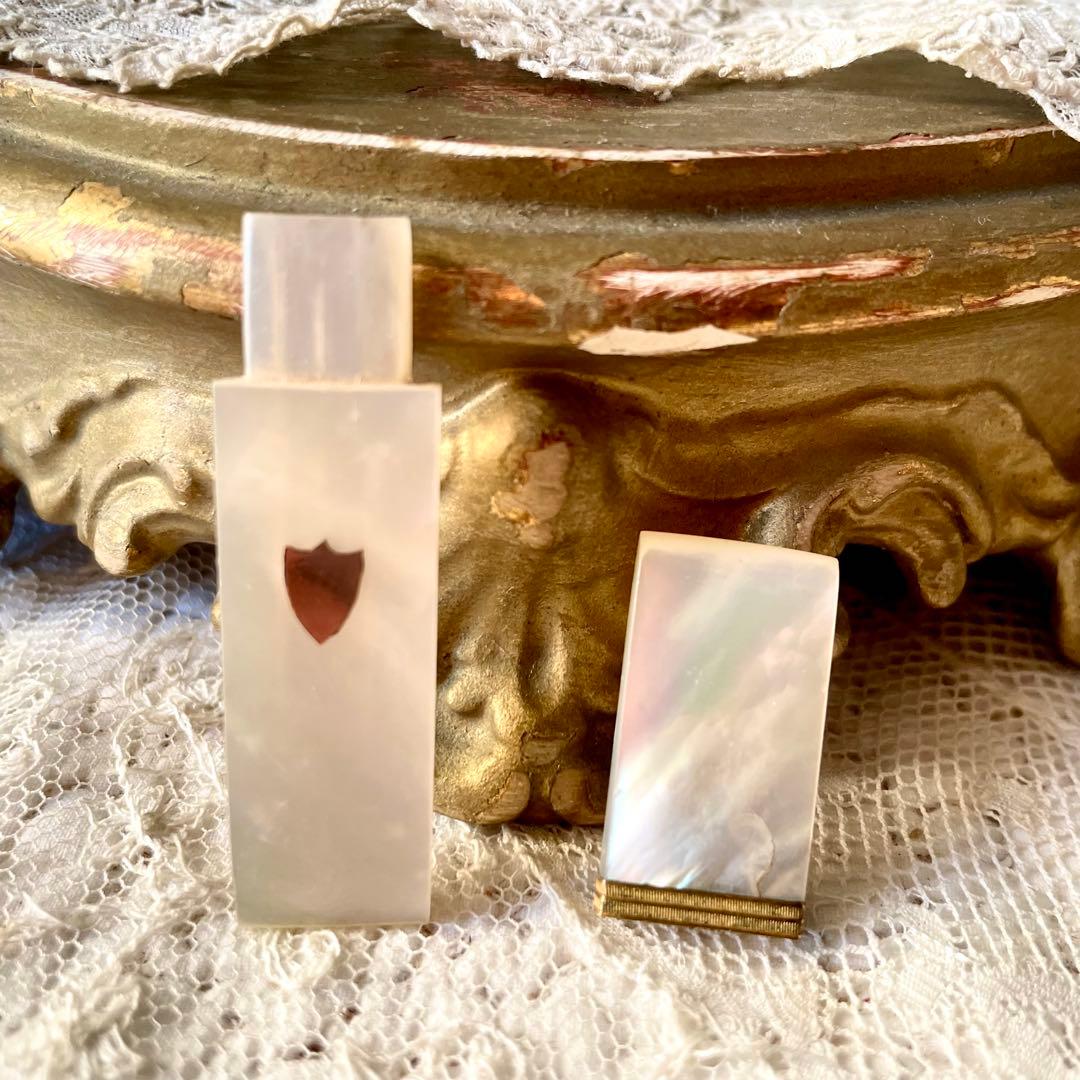 【希少】19世紀パレロワイヤルマザーオブパールニードルケースフランスアンティーク